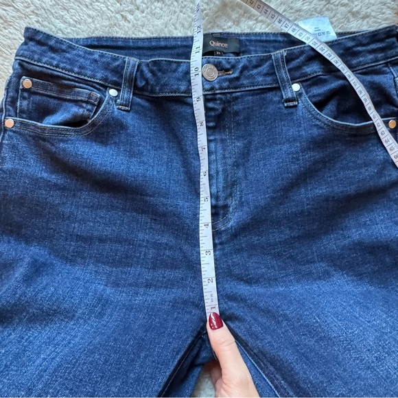 Quince Bella Stretch Straight Jeans in Dark Wash - Picture 12 of 13